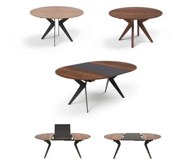 Willisau ronde eetkamertafel Capri in hout of keramiek (130 cm) - 0